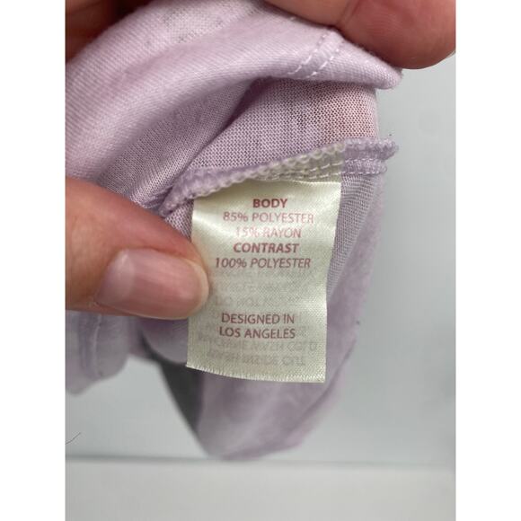 Balance Collection Sheer Burnout Purple Workout Tank Gray Back size Medium - Picture 3 of 5